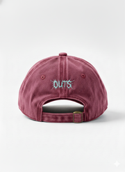 Red OUTS THORN SCRIPT WASHED CAP