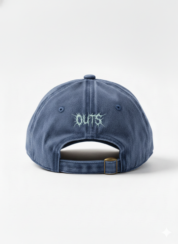 Blue OUTS THORN SCRIPT WASHED CAP