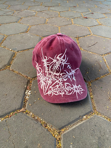 OUTS THORN SCRIPT WASHED CAP