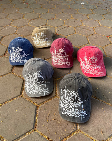 OUTS THORN SCRIPT WASHED CAP