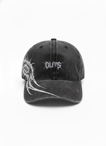 Black OUTS VENOM STRIKE WASHED CAP