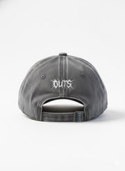 Grey OUTS THORN SCRIPT WASHED CAP