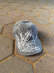 OUTS THORN SCRIPT WASHED CAP