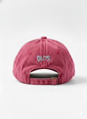 Pink OUTS THORN SCRIPT WASHED CAP
