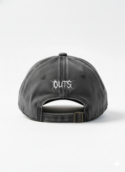 Black OUTS THORN SCRIPT WASHED CAP